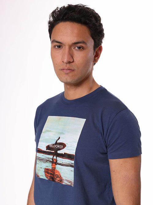 T-Shirt stampa surfer