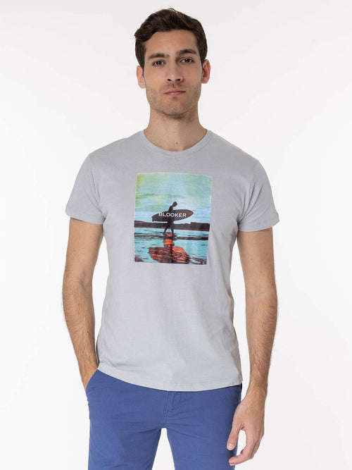 T-Shirt stampa surfer