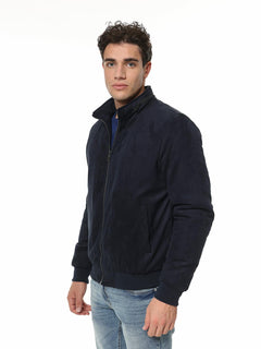 Giubbotto bomber scamosciato