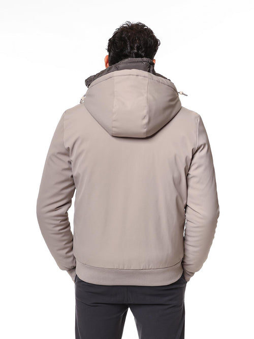 Giubbotto bomber con cappuccio