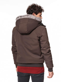 Giubbotto bomber con cappuccio