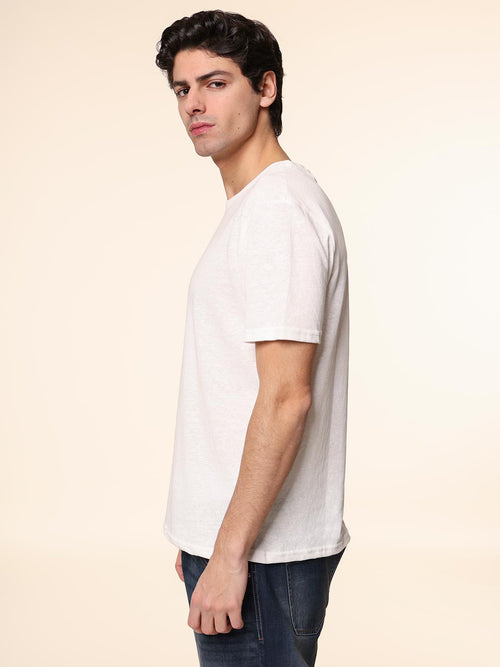 T-Shirt Maglia girocollo|Colore:Bianco