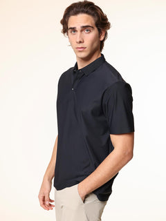 Polo in tessuto stretch|Colore:Blu