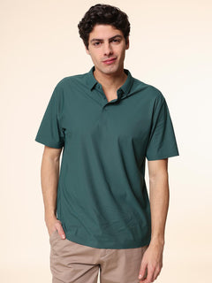 Polo in tessuto stretch|Colore:Verde