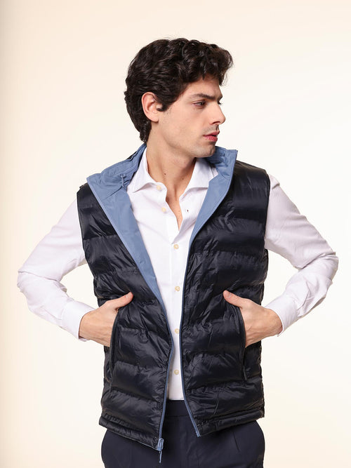 Gilet reversibile|Colore:Denim
