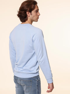 Felpa girocollo|Colore:Celeste