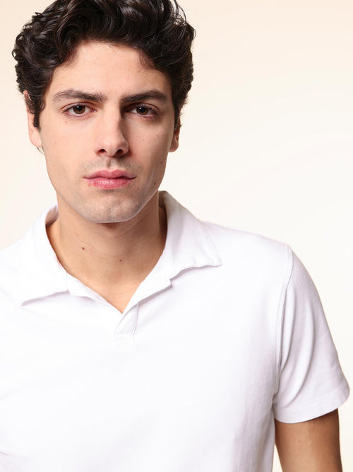 Polo senza bottoni|Colore:Bianco