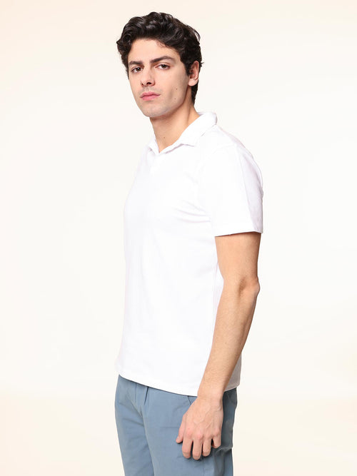 Polo senza bottoni|Colore:Bianco