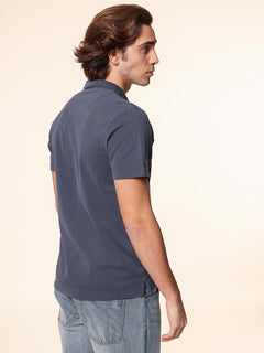Polo senza bottoni|Colore:Blu