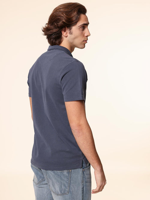 Polo senza bottoni|Colore:Blu