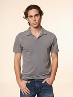 Polo senza bottoni|Colore:Fango
