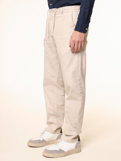 Pantaloni in misto lino|Colore:Sabbia
