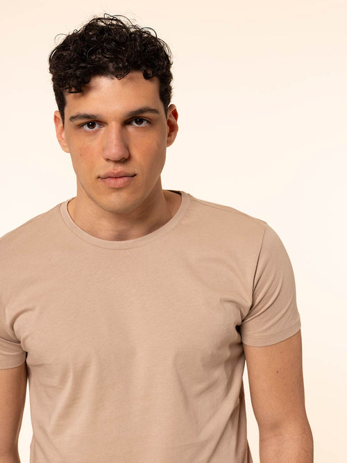 T-Shirt in cotone SUPIMA®|Colore:Beige