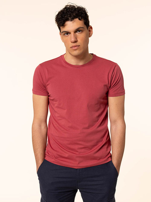 T-Shirt in cotone SUPIMA®|Colore:Peonia