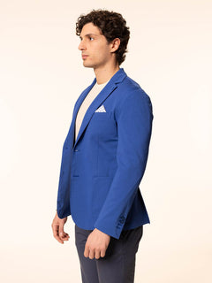 Giacca con bordi impuntura|Colore:Royal