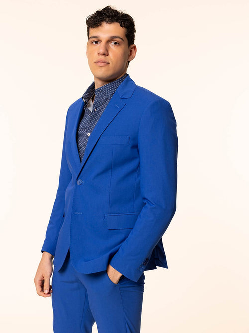 Giacca in tessuto misto|Colore:Royal
