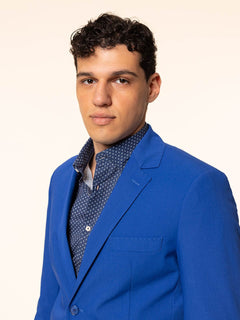 Giacca in tessuto misto|Colore:Royal