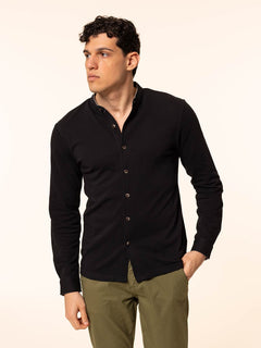 Polo Camicia|Colore:Nero