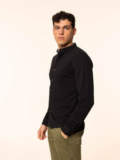 Polo Camicia|Colore:Nero