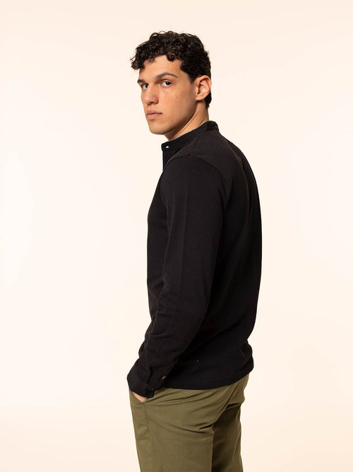 Polo Camicia|Colore:Nero