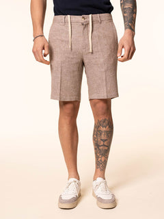 Bermuda lino cotone|Colore:Moro