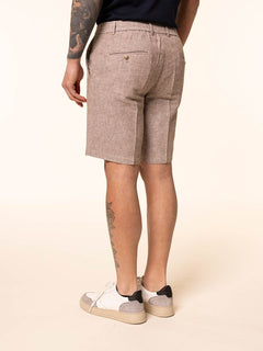 Bermuda lino cotone|Colore:Moro