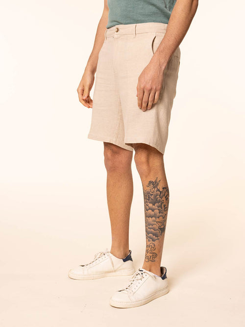 Bermuda lino cotone|Colore:Naturale