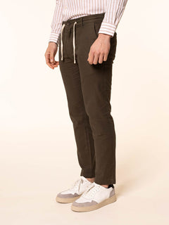 Pantaloni in misto lino|Colore:Verde