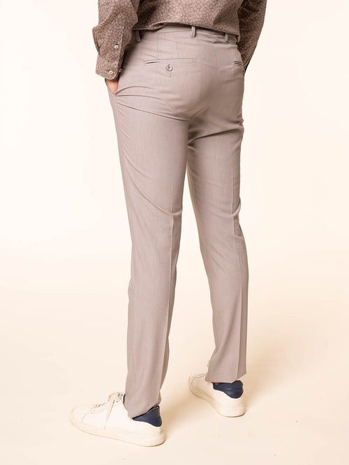 Pantaloni chino in tessuto misto|Colore:Grigio chiaro