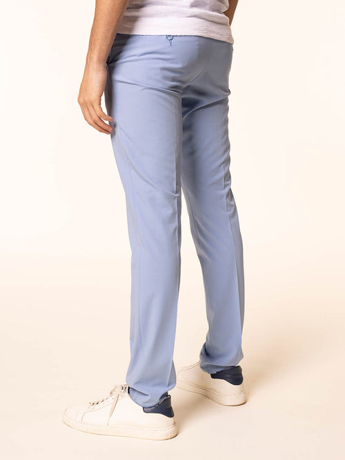Pantaloni chino in tessuto misto|Colore:Polvere