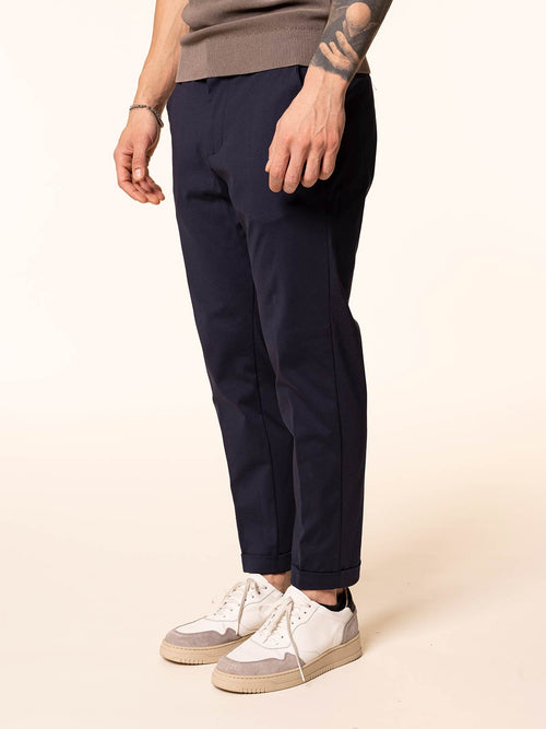 Pantaloni chino in nylon|Colore:Blu
