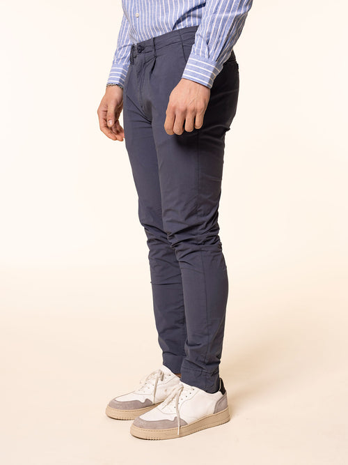 Pantaloni chino in cotone|Colore:Blu chiaro