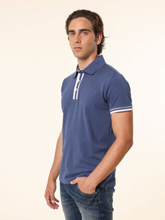 Polo 100% cotone|Colore:Blu