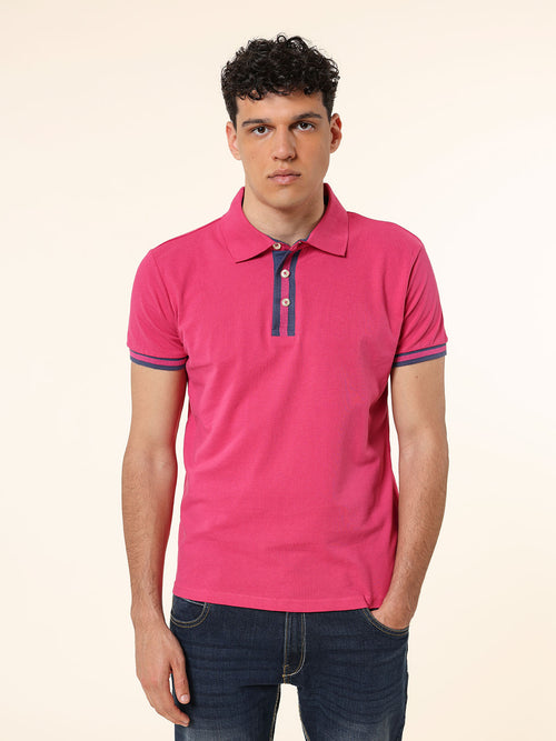 Polo 100% cotone|Colore:Fuxia