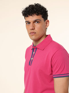 Polo 100% cotone|Colore:Fuxia