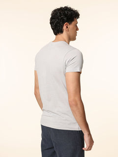 T-Shirt in cotone stampa logo|Colore:Perla