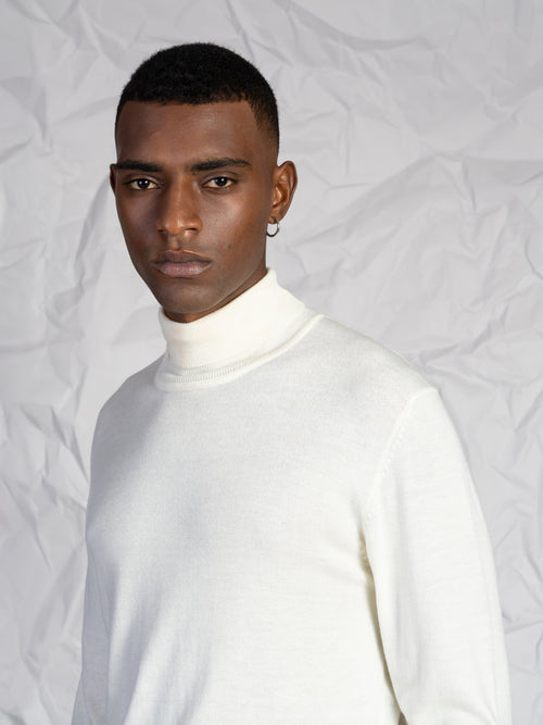 Maglia collo alto basic|Colore:Beige
