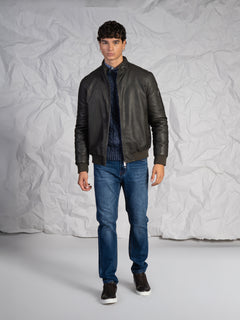 Giubbotto ecopelle|Colore:Moro