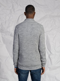 Cardigan a coste|Colore:Grigio