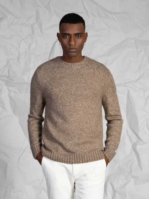 Maglia girocollo|Colore:Fango