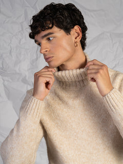 Maglia collo alto|Colore:Beige