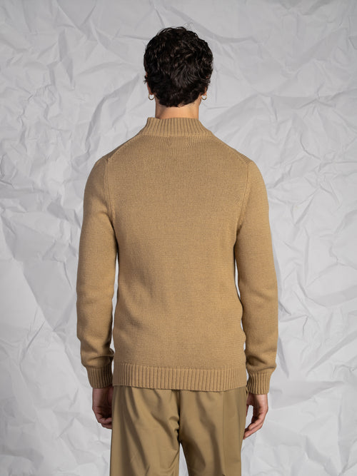 Cardigan con bottoni|Colore:Beige scuro