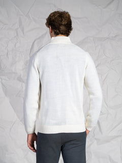 Cardigan con bottoni|Colore:Panna