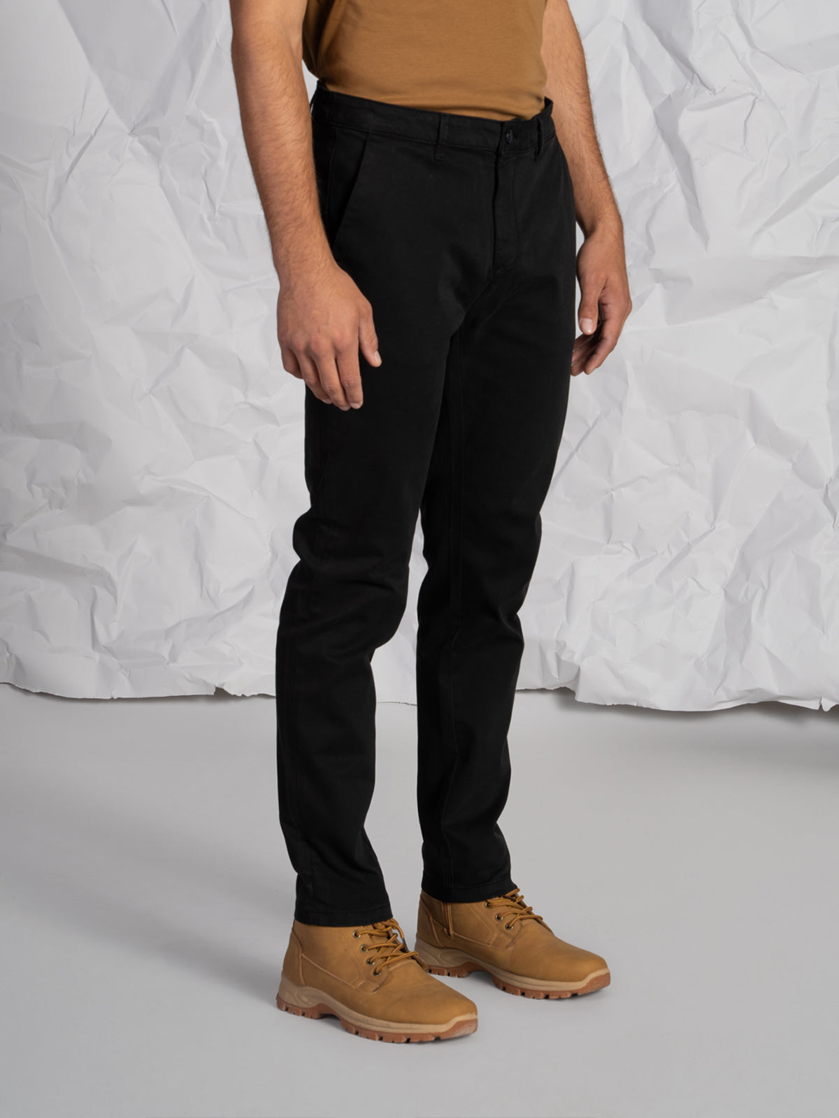 Pantaloni gabardine tasca America stretch|Colore:Nero