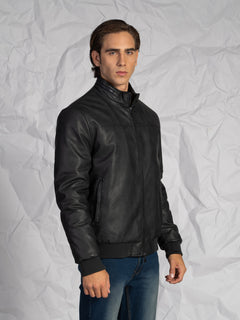 Giubbotto ecopelle|Colore:Nero