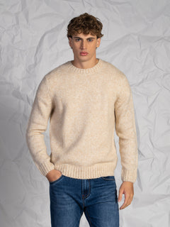 Maglia girocollo|Colore:Beige