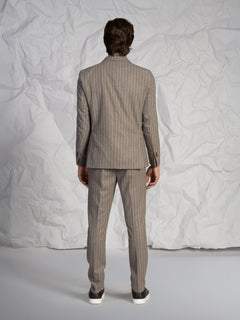 Abito a righe|Colore:Fango