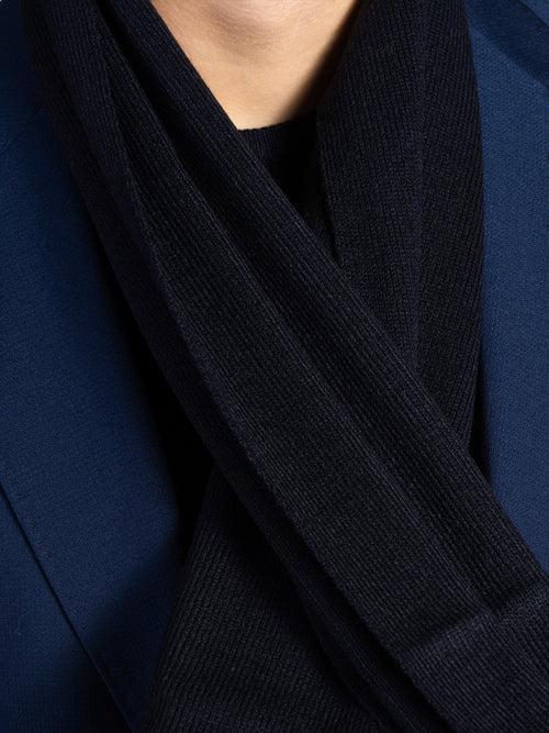 Sciarpa lavorazione liscia|Colore:Blu