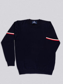 Maglia girocollo in viscosa|Colore:Blu