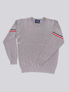 Maglia girocollo in viscosa|Colore:Grigio chiaro